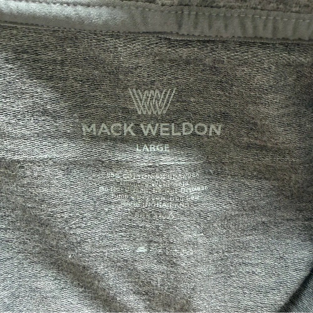 Mack Weldon Full Zip‎ Hoodie in Grey Heather in Size L